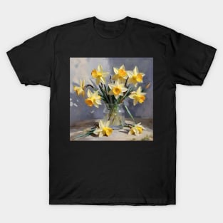 Easter Daffodils Study T-Shirt